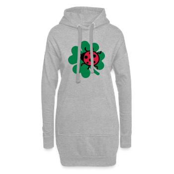 Coccinelle - Sweat-shirt à capuche long Femme - gris chiné - Devant