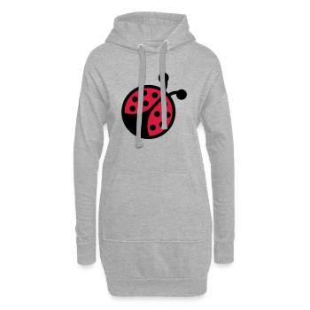 Coccinelle - Sweat-shirt à capuche long Femme - gris chiné - Devant
