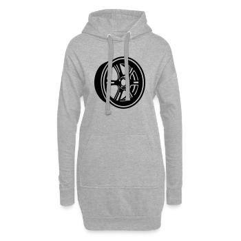 Felge - Hoodie-Kleid - Grau meliert - Vorne