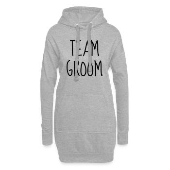 Mariage Amour Marié Mariée EJG EVJF Mari Femme - Sweat-shirt à capuche long Femme - gris chiné - Devant