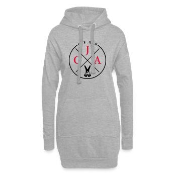 jga crew bier - Hoodie-Kleid - Grau meliert - Vorne