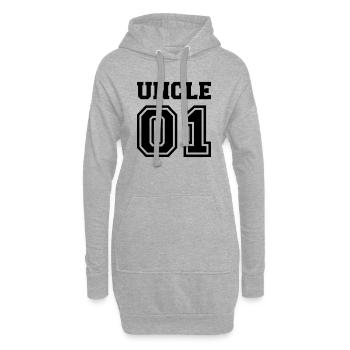 Oncle - Sweat-shirt à capuche long Femme - gris chiné - Devant