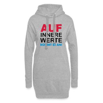 innere werte - Hoodie-Kleid - Grau meliert - Vorne