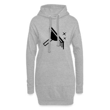 Fenster Reiniger Window Cleaner - Hoodie-Kleid - Grau meliert - Vorne