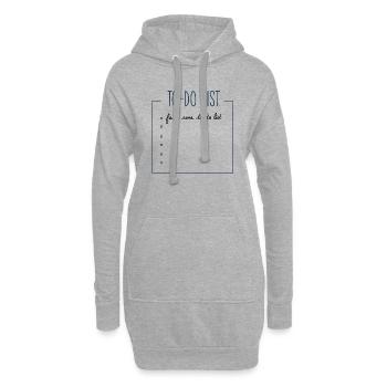 Aufgabenliste - Hoodie-Kleid - Grau meliert - Vorne