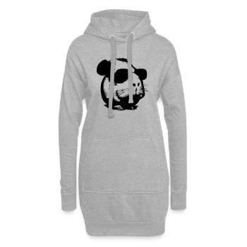 Guinea pig cool sunglasses funny vector 12 - Hoodie Dress - heather grey - Front