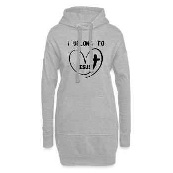 I Belong To Jesus - Hoodie Dress - heather grey - Front