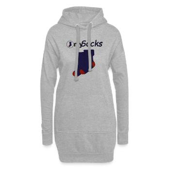 Only Socks - Hoodie-Kleid - Grau meliert - Vorne