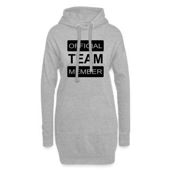 Team Mitglied - Hoodie-Kleid - Grau meliert - Vorne