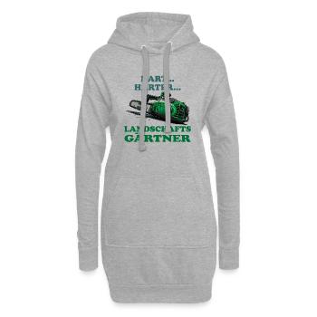 Landschaftsgärtner - Hoodie-Kleid - Grau meliert - Vorne