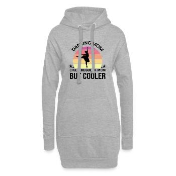 Dancing Dance Music - Hoodie-Kleid - Grau meliert - Vorne
