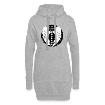 In Loving MemoryOf My Husband - Hoodie-Kleid - Grau meliert - Vorne