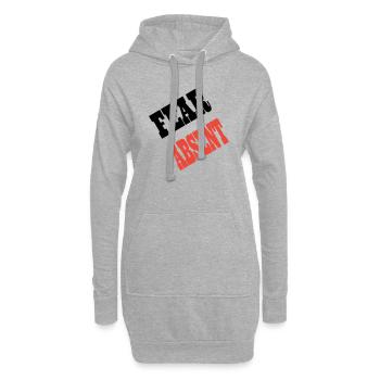 FearAbsent - Hoodie Dress - heather grey - Front