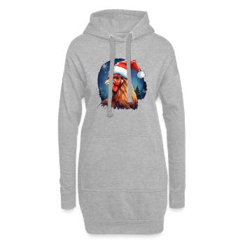 Conception de coqs et de poules pour les agriculteurs et les agriculteurs - Sweat-shirt à capuche long Femme - gris chiné - Devant