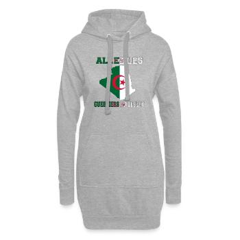 Allez LES Guerriers du désert Maillot de Pied - Sweat-shirt à capuche long Femme - gris chiné - Devant