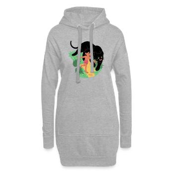 Jungle Book friends - Hoodie-Kleid - Grau meliert - Vorne