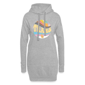 Vintage Transexual Pride Month - Groovy LGBT - Sweat-shirt à capuche long Femme - gris chiné - Devant