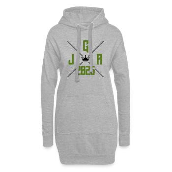 JGA 2025 - Sweat-shirt à capuche long Femme - gris chiné - Devant