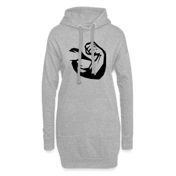 Biceps Fitness - Hoodie Dress - heather grey - Front