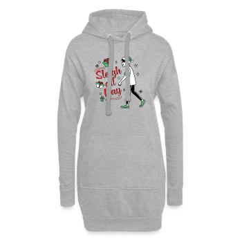 Funny Holiday Quotes Tshirt Quirky Christmas Humor - Hoodie Dress - heather grey - Front