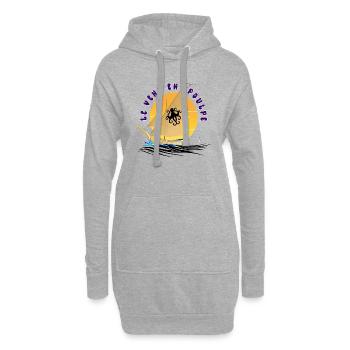 Boot Der Wind im Oktopus Einzigartiges Oktopus-Design - Hoodie-Kleid - Grau meliert - Vorne