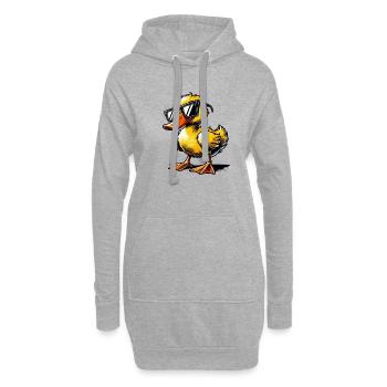 duck comic - Hoodie-Kleid - Grau meliert - Vorne