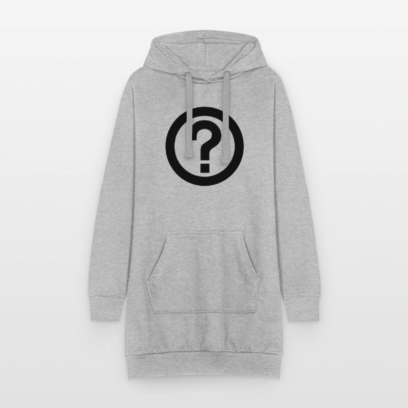 Point d'interrogation,Phrase interrogative Sweat-shirt à capuche long Femme