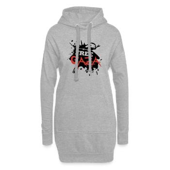 Free Gaza - Sweat-shirt à capuche long Femme - gris chiné - Devant