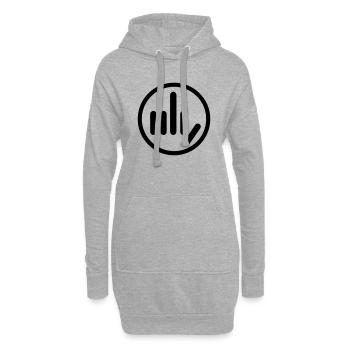 Plaisiranstalt Fabrik - Hoodie-Kleid - Grau meliert - Vorne