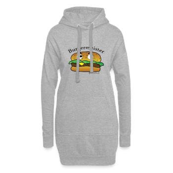 Burgermeister - Hoodie-Kleid - Grau meliert - Vorne
