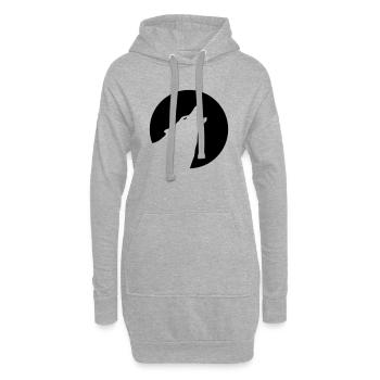 Wolf - Hoodie-Kleid - Grau meliert - Vorne