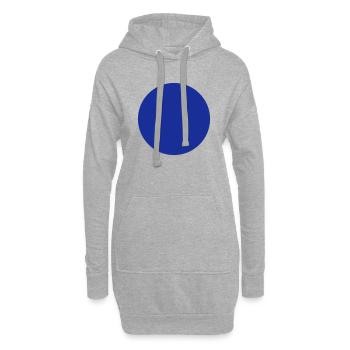 Kreis - Hoodie-Kleid - Grau meliert - Vorne