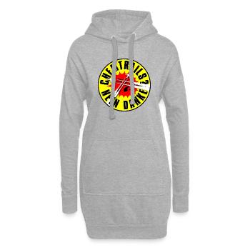 chemtrails-nein danke - Hoodie-Kleid - Grau meliert - Vorne