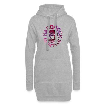Hard Rock lifestyle - Sweat-shirt à capuche long Femme - gris chiné - Devant