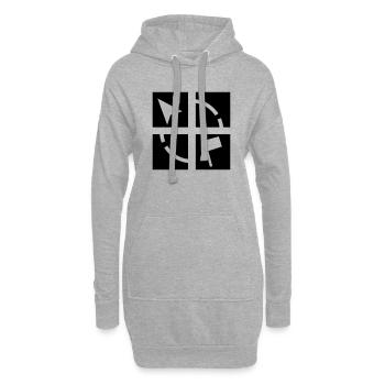 Land Surveying - Hoodie-Kleid - Grau meliert - Vorne