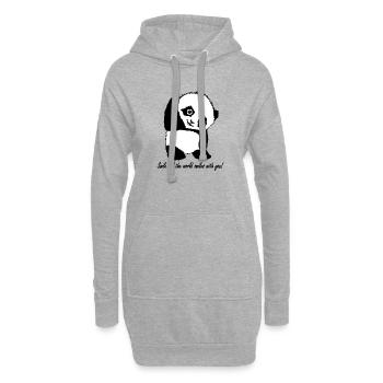Baby Panda - Hoodie-Kleid - Grau meliert - Vorne