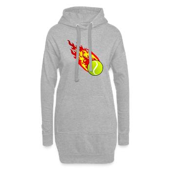 Fireball Tennis Spanien - Hoodie-Kleid - Grau meliert - Vorne