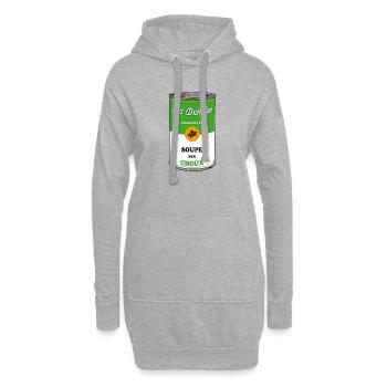 Soupe aux choux - Best of - T-shirt Comique - Sweat-shirt à capuche long Femme - gris chiné - Devant