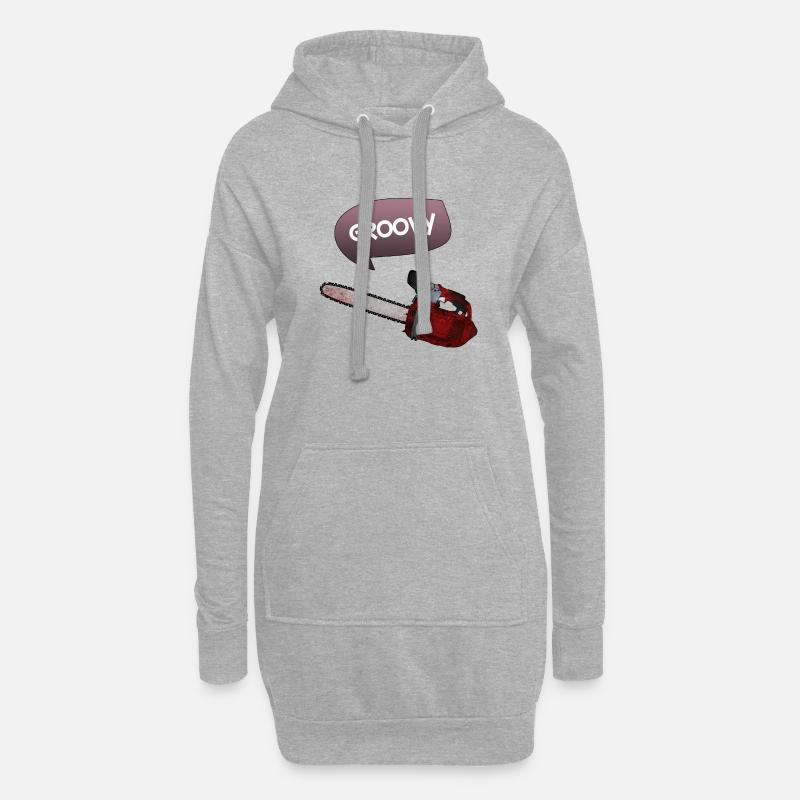Evil dead - Groovy chains - Hoodie-Kleid - Grau meliert