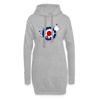 Farbspritzer Modsign - Hoodie-Kleid - Grau meliert - Vorne