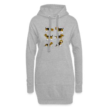 Sélection de Beagle - Sweat-shirt à capuche long Femme - gris chiné - Devant