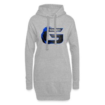 Spreadgaming - Hoodie-Kleid - Grau meliert - Vorne