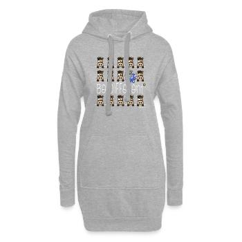 Licorne Bleu - Be Different, WT - Sweat-shirt à capuche long Femme - gris chiné - Devant