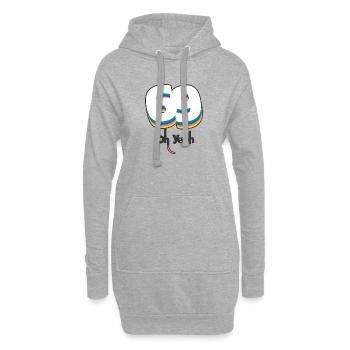 69 oh yeah - Hoodie-Kleid - Grau meliert - Vorne