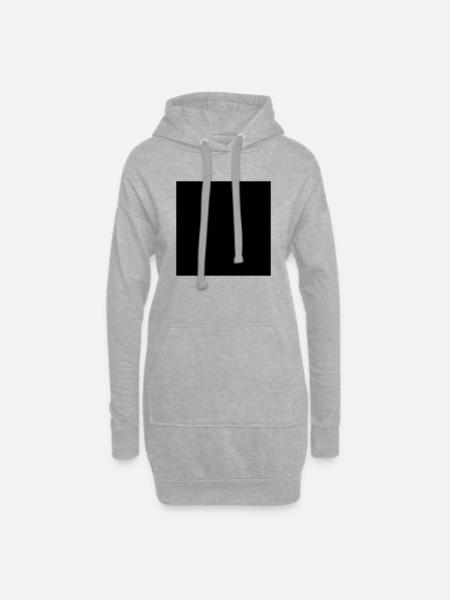 Square - Hoodie Dress - heather grey