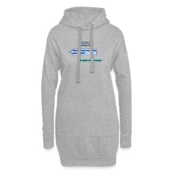 Exercise - Hoodie Dress - heather grey - Front