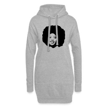 AFROKOPF - Hoodie-Kleid - Grau meliert - Vorne