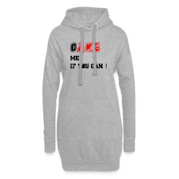 Cake_me_if_you_can3 - Sweat-shirt à capuche long Femme - gris chiné - Devant