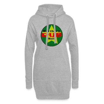 Northern Dub Mystic Logo - Sweat-shirt à capuche long Femme - gris chiné - Devant
