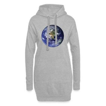 Welt - Hoodie-Kleid - Grau meliert - Vorne